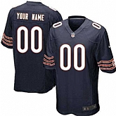 Customized Men Chicago Bears Navy Blue Team Color Nike Game Stitched Jersey,baseball caps,new era cap wholesale,wholesale hats